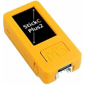 M5Stack Official M5StickC PLUS2 - ESP32 V3 Mini IoT Development Kit - Built in 200mAh Battery, Yellow