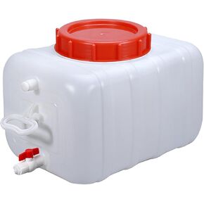 Portable Household Water Storage Containers, Rectangular Food Grade Plastic Bucket Large Drop-Resistant Plastic Water Tank for Outdoor Camping RV Self-Driving Tour(Size:120L)