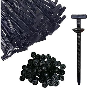 100pcs Nylon Universal Cable Tie Buckle, Universal Cable Tie Clip with Pin & Button Design Zipper Clips for Car Daily Auto Fixing