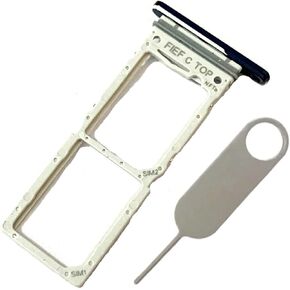 SIM Card Dual Tray Slot Holder Replacement for Samsung Galaxy Z Fold6 5G 7.6" SM-F956 F956U F956U1 F956W F956B F956 Incl Card Ejector pin (Sliver)