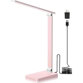 Desk Lamp, LED Desk Lamp, Desk Lamp for Home Office, 5 Color Modes Dimmable Desk Light, Desk Lamp with USB Charging Port, Office Lamp, Small Desk Lamps, Study Lamp, Reading Light, Table Lamp, Black in Kuwait