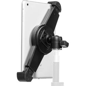 GRIFITI NOOTLE Universal Tablet Mount & Mini Ball Head Adjustable Holder Male RETROFIT fits 3/8 or 1/4 20 tripods monopods and Standard Tablets and Ipad Mount 7-11 inch