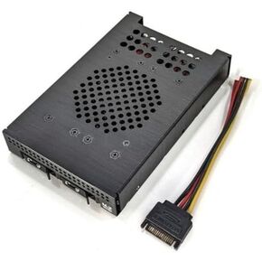 Tekram TK-2M54 2 Bay M.2 NVME SSD Packplane Cage مع SFF-8654 / Slimsas-متوافق مع PCIe 3.0 / 4.0 (بدون كابل)