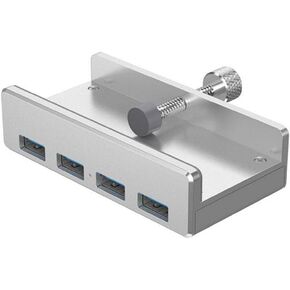 4 Ports USB 3.0 Clip-Type HUB for Desktop Laptop Clip Range 10-32MM with 150cm Date Cable Accessory
