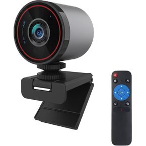 UltraCam L52 4K Webcam, 1080P 60FPS, 90° FOV, AI Framing, Remote Control, Privacy Cover, Noise-Canceling Mic