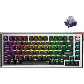 DrunkDeer A75 Ultra Rapid Trigger Keyboard, 75% Esports Gaming Keyboard, Magnetic Switch - Adjustable Actuation - 0.01mm, RT Plus, RT Match - 8K Hz，ANSI，Black - Qian Switch