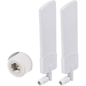 2pcs White 600-4900Mhz 5G Antenna 12dbi Omni 5G LTE SMA Male 3G 4G GSM Full Frequency Directional Amplifier Antenne Booster