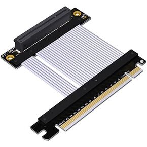 JMT PCI-E 4.0 x8 to x16 Extension Cable Gen4 128G/bps High Speed Adapter for 1U U.2 NVMe SSD Graphics Video Card (K38SL,25CM)