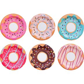 Paper Plates - 60-Count Small Disposable Construction Party Plates in 6 Assorted Dump Truck Theme Designs - Construction Party Supplies for Birthday, Dessert, Tea Party - 8" x 8" in Kuwait