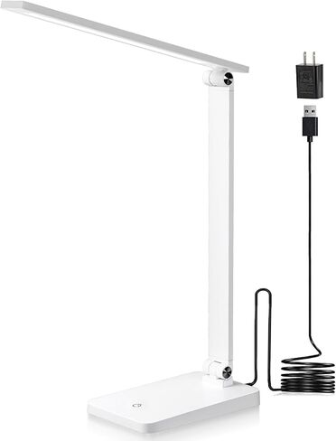 Desk Lamp, LED Desk Lamp, Desk Lamp for Home Office, 5 Color Modes Dimmable Desk Light, Desk Lamp with USB Charging Port, Office Lamp, Small Desk Lamps, Study Lamp, Reading Light, Table Lamp, Black in Saudi Arabia