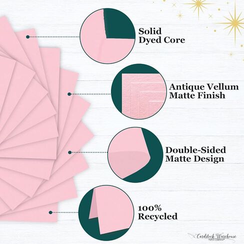 Cardstock Warehouse Bubblegum Pink Matte Premium Cardstock Paper - 12 x 12" - 100 Lb. /270 Gsm - 25 Sheets in Kuwait