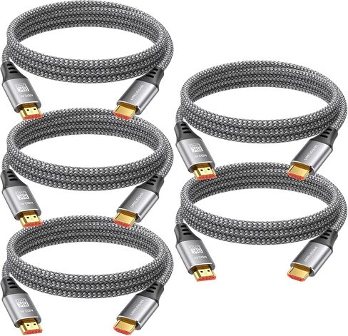 3 FT HDMI Cable 10-Pack,High Speed HDMI Cord 48Gbps-Shielded in Saudi Arabia