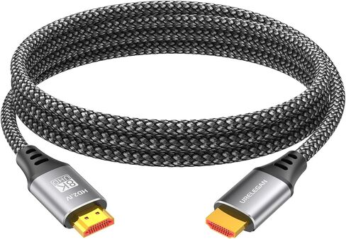 8K HDMI Cable 10FT 5-Pack, HDMI to HDMI Cord 4K@120Hz/144Hz, 8K@60Hz, HDMI 2.1 Support eARC, HDCP2.3/2.2, HDR10+ for KVM, PS5, Xbox, LG, Roku, Switch, Portable Monitor. in Kuwait