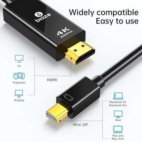 Lightning to HDMI Cable [6ft] 1080P HD Screen Mirroring Adapter with Charging Port - PVC Coated - Compatible with iPhone 14/13/12 Series, iPad Pro/Air/Mini, TV/Monitor (Lightning to HDMI) in Kuwait