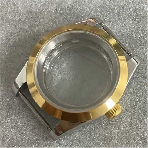 39MM Transparent Bottom Watch Case Sapphire Glass Watch Case Cover Kits For NH35/NH36/4R Movement watch case in Saudi Arabia