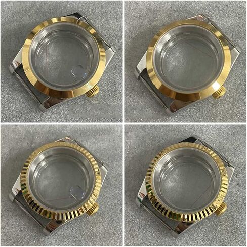 39MM Transparent Bottom Watch Case Sapphire Glass Watch Case Cover Kits For NH35/NH36/4R Movement watch case in Saudi Arabia