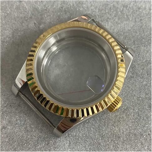 39MM Transparent Bottom Watch Case Sapphire Glass Watch Case Cover Kits For NH35/NH36/4R Movement watch case in Saudi Arabia