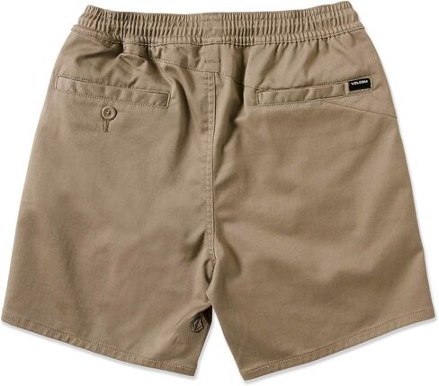Volcom Boys' Frickin Elastic Waist 15" Chino Short, Old Mill, X-Large in Saudi Arabia