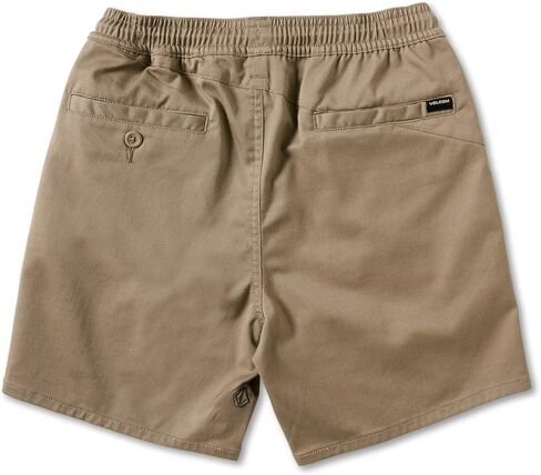 Volcom Boys' Frickin Elastic Waist 15" Chino Short, Old Mill, X-Large in Saudi Arabia
