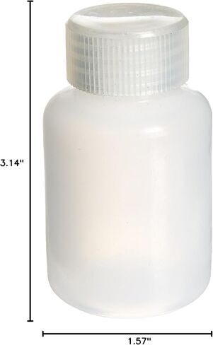 المتحدة العلمية™ 33407 | زجاجة كاشف من البولي إيثيلين عالي الكثافة (HDPE) بدرجة مختبرية | مصمم للمختبرات أو الفصول الدراسية أو التخزين في المنزل | سعة 125 مل (4 أونصة) | حزمة من 12 in Saudi Arabia