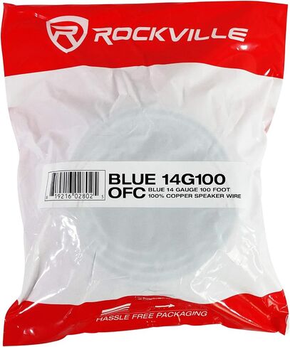Rockville Blue 14G100 OFC 14 Gauge 100 Ft 100% Copper Speaker Wire in Saudi Arabia