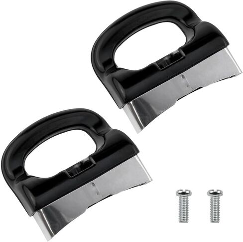 2PCS Universal Removable Pot Handle Pot Lid Handle Replacement Parts Household Kitchen Utensils Fag Pressure Cooker Parts Single-Hole Black (2.72 * 2.48 * 0.9inch) in Saudi Arabia