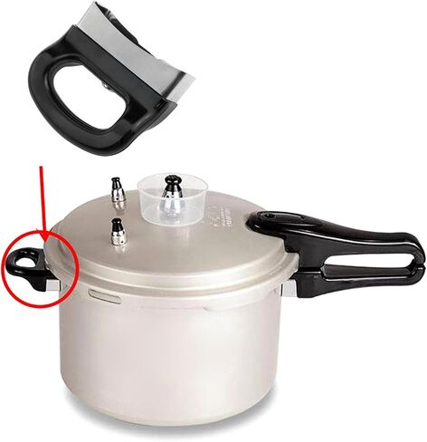 2PCS Universal Removable Pot Handle Pot Lid Handle Replacement Parts Household Kitchen Utensils Fag Pressure Cooker Parts Single-Hole Black (2.72 * 2.48 * 0.9inch) in Saudi Arabia