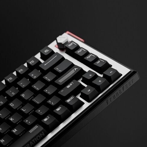 Drunkdeer A75 Ultra Rapid Trigger Keyboard ، 75 ٪ من الألعاب الإلكترونية لوحة مفاتيح ، مفتاح مغناطيسي - تشغيل قابل للتعديل - 0.01mm ، RT Plus ، RT Match - 8K Hz ， ANSI ， Black - Qian Switch in Kuwait