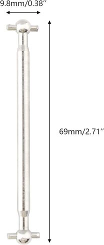GDOOL RC Car Metal Front CVD Drive Shaft Set Accessory Spare Parts 30-WJ02 for 1:16 9130 9135 9138 RC Car (2 Pcs) in Saudi Arabia