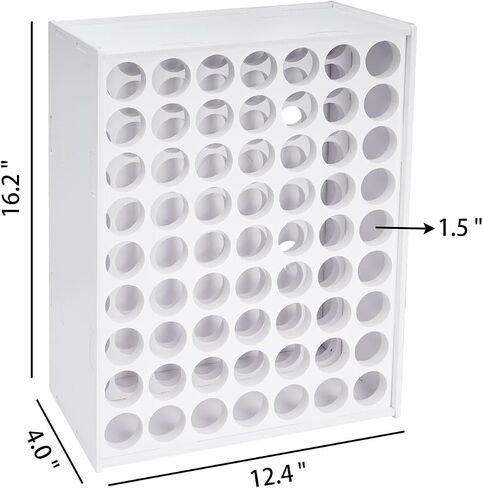 SANFURNEY 49 Holes Craft Paint Storage Organizer for 2oz Acrylic in Kuwait