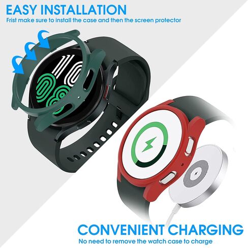 8+4 Pack Case for Samsung Galaxy Watch 7 Ultra 47mm with Tempered Glass Screen Protector, Waterproof Anti-Fog Screen Protector Shockproof Hard PC Cover Compatible with Galaxy Watch 7 Ultra in Kuwait