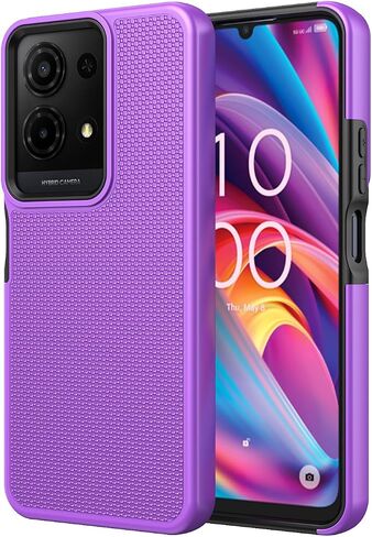 بالنسبة لحالة TCL K32 5G مع واقي شاشة زجاجي مقسى ، حماية مزدوجة للطبقة الثقيلة للخدمة الثقيلة (TCL K32 5G ، الذهب الوردي) in Kuwait