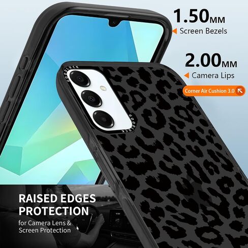 Case Case Print Print for Samsung Galaxy S21 Fe 5G 6.4 "Case with 2 حامي شاشة مقسمة ، تصميم نمط النمر لطيف TPU Soft Clear Funda للنساء ، الأسود ، الأسود in Kuwait