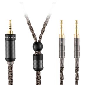كابل سماعة رأس متوازن 4.4 مم متوافق مع Hifiman و Sundara و Susvara و Ananda و Arya HE4XX و Denon AH-D7200 D9200 D5200 16 سلك البديل الأساسي (مع 4.4 ملم متوازنة ، 2Meters/6.5 قدم)