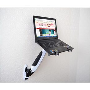 Wall Mount Laptop Holder Gas Spring Arm Aluminum Alloy Full Motion 10-17 inch Laptop/Notebook Mount Support Stand Lapdesk