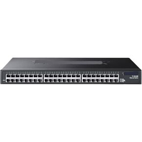 48 Port Gigabit Ethernet Switch 1000M Network Hub Internet Splitter and Play Rack Mount Automatic MDI/MDIX TL-SG1048(US Adapter)