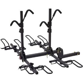Hitch Mount Foldable 4-Bike Rack for RVs, Cars, Trucks, SUVs, Vans - 160 lb. Capacity, 2 Inch Receiver