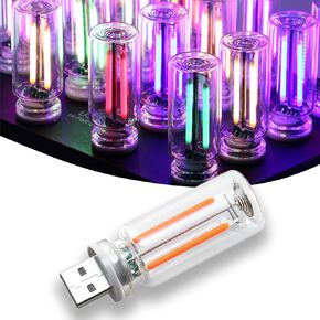 Touch Control Retro USB Night Light, Touch Adjustment Lights, Plug in USB Automotive Night Light, Mini LED Bulb for Car, Camping, Party, Holiday Decoration, Bedroom, Desktop(Warm White, 901)