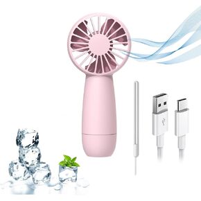 Handheld Fan - 1500&4800mAh Battery Mini Portable Personal Cooling Fan, USB Rechargeable and Wearable Hanging Neck Fans for Women and Men, Perfect Travel Fans and Lash Fans for Gift (1500mAh, Blue)