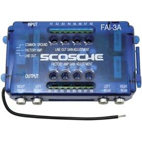 Scosche FAI4 Speaker Level Converter Amplifier Interface