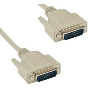 Kentek 10 أقدام FT DB15 مراقبة موصل كبل كبل سلك 28 AWG مصبوب مسلسل RS-232 D-SUB 15 PIN ذكر إلى MALE M/M لعرض الفيديو PC GOYSTICK