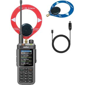 Radtel RT-880 10W Ham Radio Long Range HF CB SSB Receiver Walkie Talkie Portable 2 Way Radio 1024 Channels with Cross-Band Repeater, 2.4 Inch Color Display,with Short Wave Antenna Set