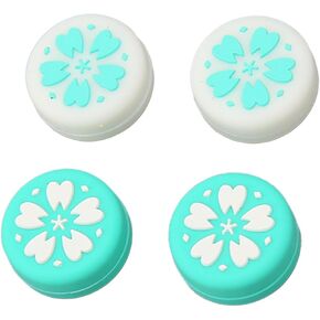 Joystick Cap, 2 Pairs Stylish Silicone Replacement Thumb Grip Caps Comfortable for Game Console (Generictgvq08r3en-12)