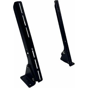 Droppin' Hz Adjustable Floor or Wall Mount 1 Amplifier Rack, Audio Equipment Rack for Car Audio Sound Systems, Black Powder Coated Amps Rack, Racks for Sound Equipment, Amplifiers Not Included
