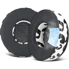 استبدال أذن سولويت بارد بارد لسماعات الأذن من Skullcandy Hesh & Hesh 2 ، وسائد أذن مع رغوة عزل الضوضاء-أسود