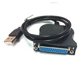 USB to 25 Pin DB25 Female IEEE 1284 Parallel Printer LPT Adapter Print Converter Cable Parallel Interface Communication