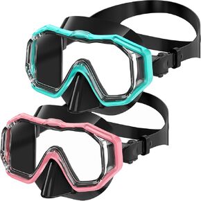 Bairuifu Kids Swim Goggles for Kids 4-16, Anti-Shattered Lens / Anti-Fog / 180° Panoramic View / Kids Swimming Goggles with Nose Cover in Saudi Arabia