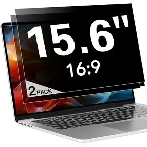 2 Pack Laptop Privacy Screen 15.6 Inch (1920x1080) Display, Anti Blue Light Glare Anti Scratch Computer Privacy Shield for 15.6" Hp Lenovo Dell Acer Asus Samsung Portable Monitor