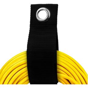 3Pcs Extension Cord Organizer Wrap Holder with Handle, 3 Sizes Hook and Loop Storage Straps for Garden Water Hose Organizer, Cable Hanger, Garage Storage and Organization