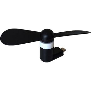Mini Cell Phone Fan Colorful and Powerful Fan Cell Phone Summer Micro USB Fan for Micro USB Connector Mobile Phone, 38x46x15mm
